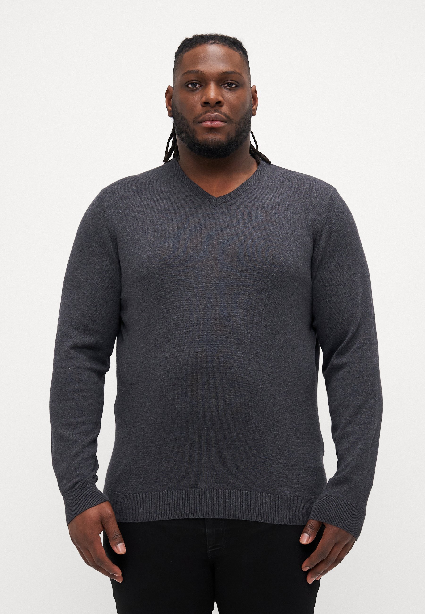 Pier One - Confezione da 2 - Maglione - blu scuro/grigio scuro screziato