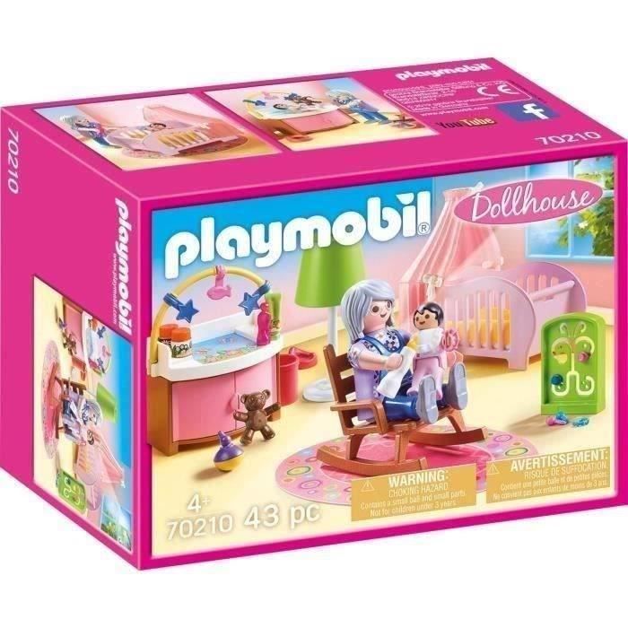 PLAYMOBIL 70210 Baby's Room, Dollhouse The Traditional House, 100 pieces, Ages 4+