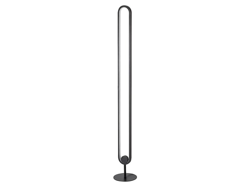 Lampa podłogowa Barto LED metalowa czarna