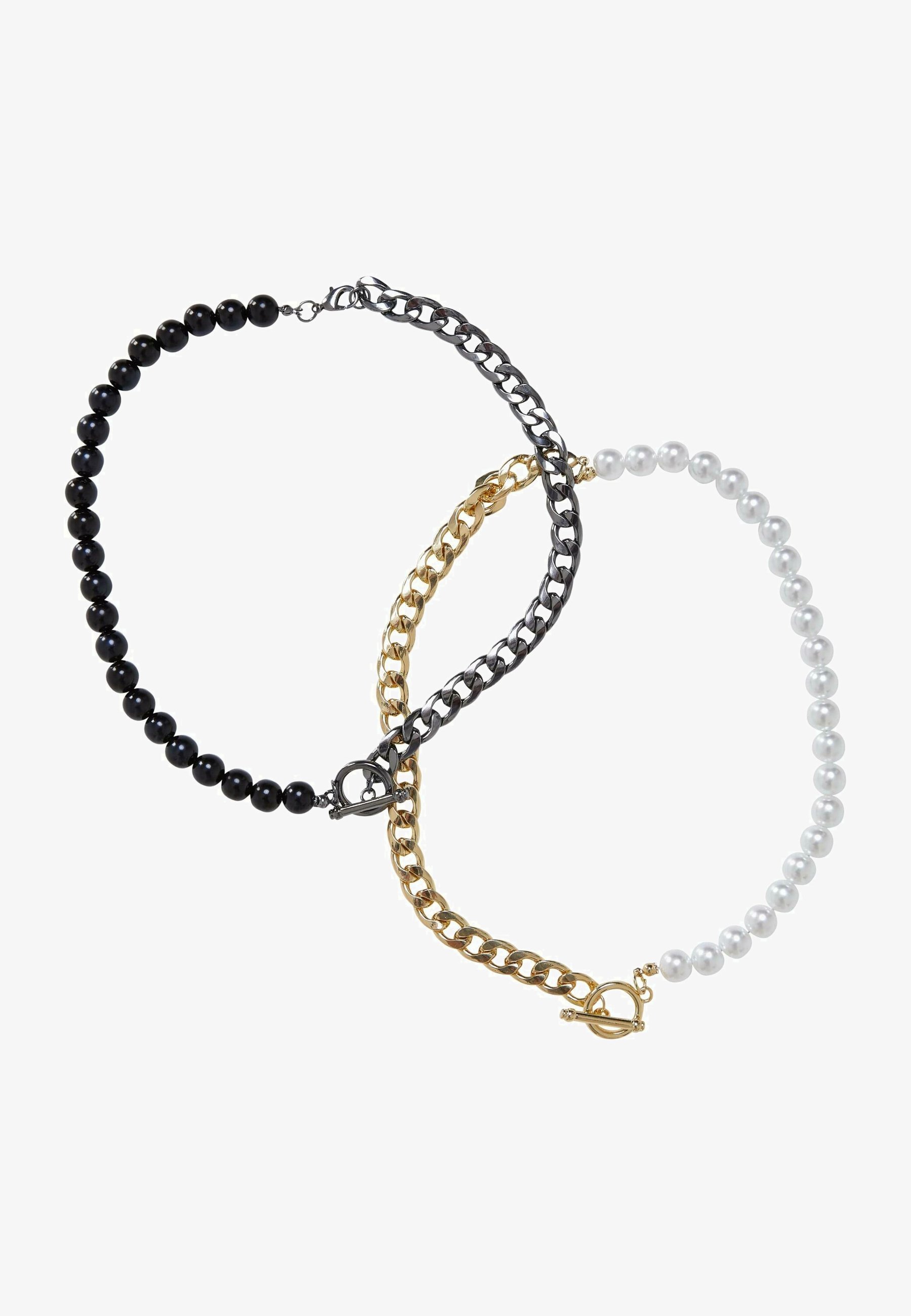 Urban Classics UNISEX HALF EXCHANGABLE 2-PACK - Kaulakoru - gunmetal gold-coloured