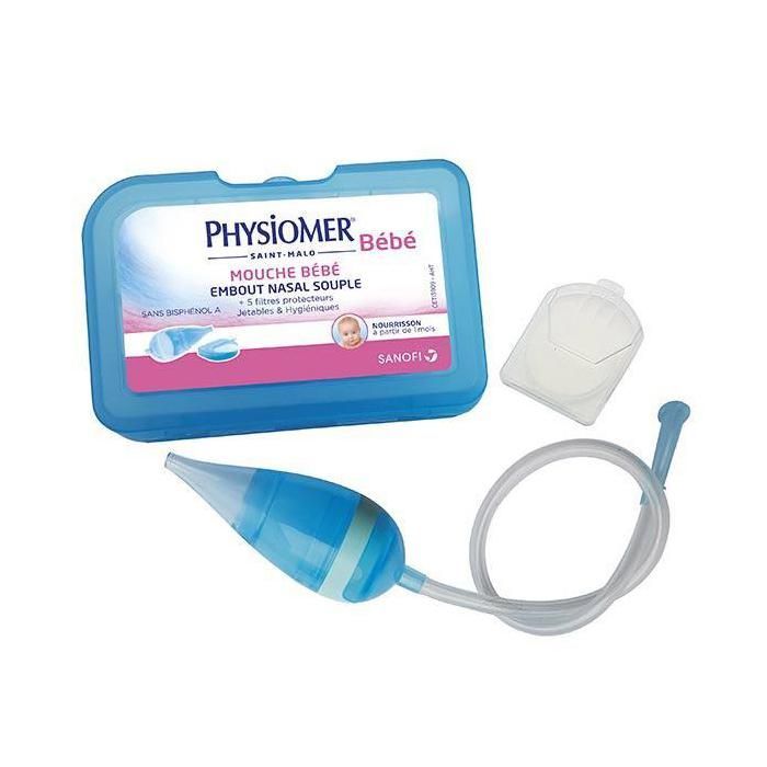 Aspirador nasal Physiomer para bebés + 5 filtros protectores