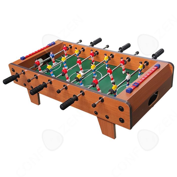 Mesa de futbolín, juego de fútbol para dos jugadores, minijuego, juguete educativo, juego familiar, juego interactivo de madera para niños
