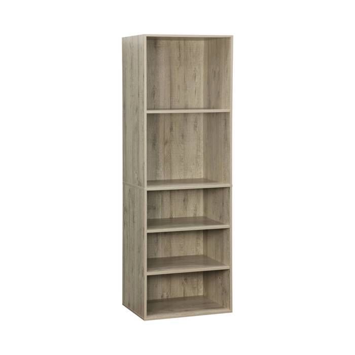 Module dressing avec 5 étagères. couleur naturel. panneaux stratifiés