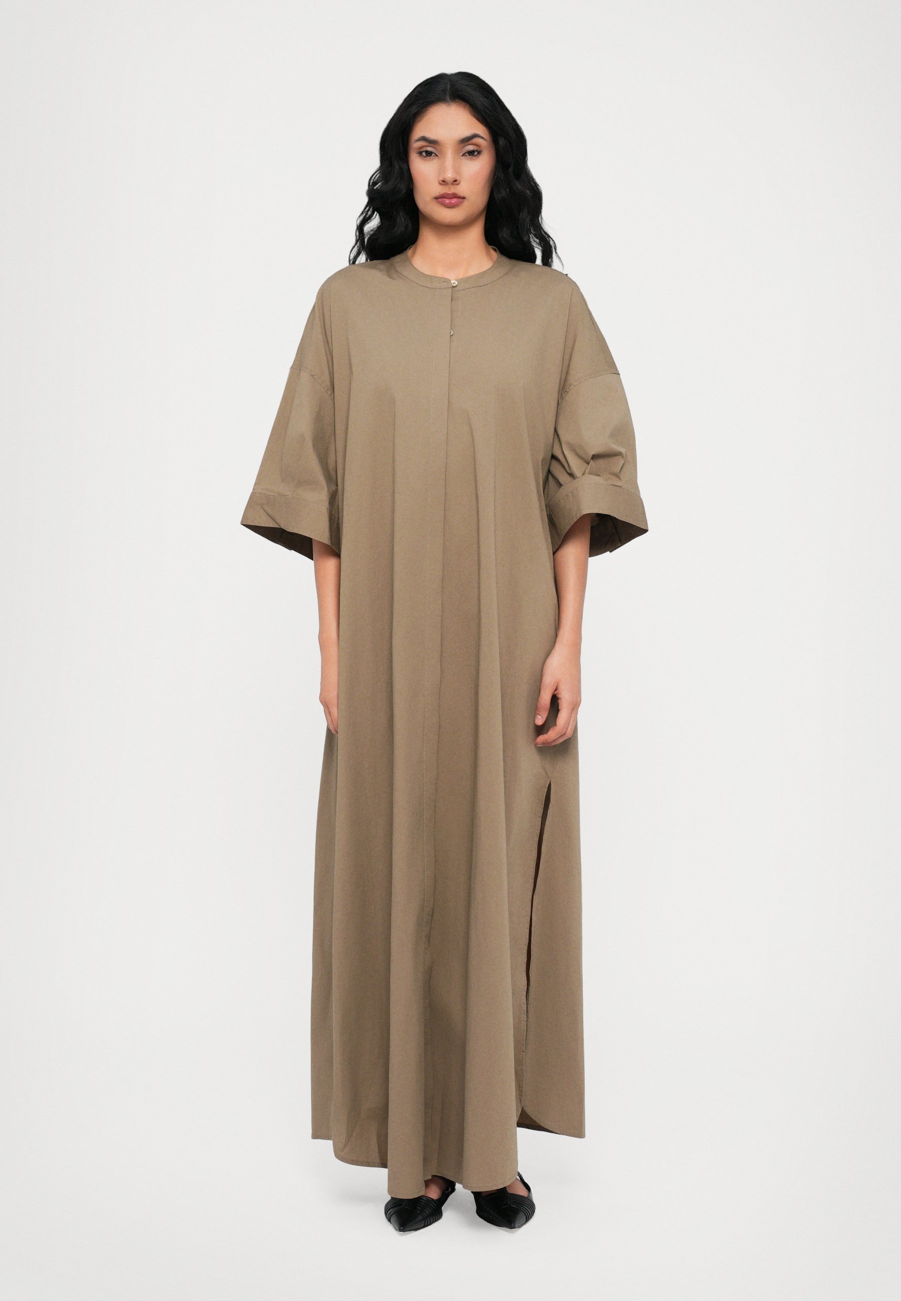 STAUD ENZO MAXI JURK - Overhemdjurk - taupe