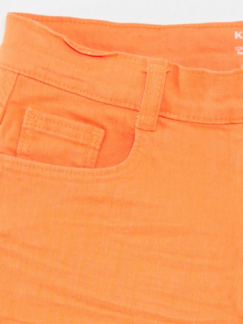 Bermudas de mezclilla - NARANJA