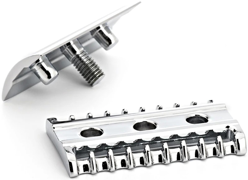 „Mühle Safety Cover R41“ apsauginis dangtelis atvirų skutimosi peiliukų peiliukams