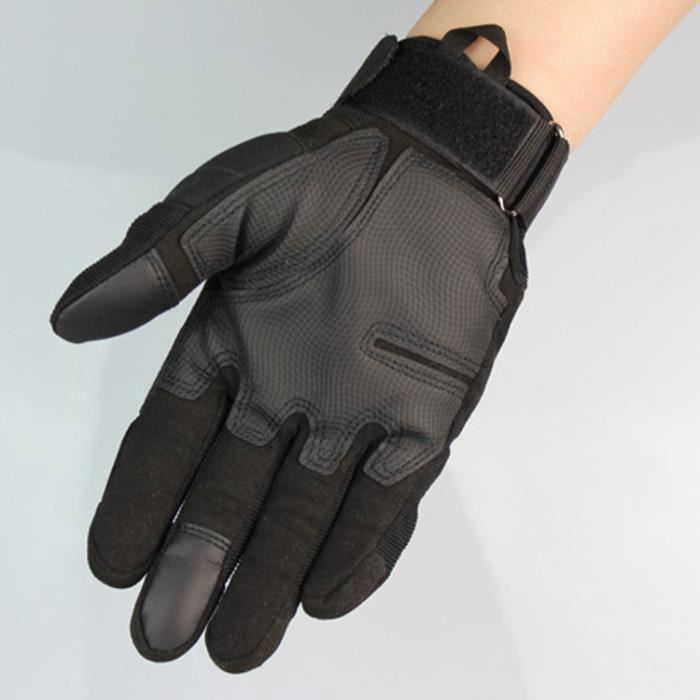 Guantes de moto homologados para hombre y mujer, color negro — Incluye máscara de ciclismo