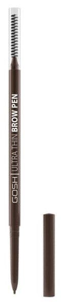 Itin plonas antakių pieštukas su šepetėliu Antakių makiažo priemonės ir pieštukai