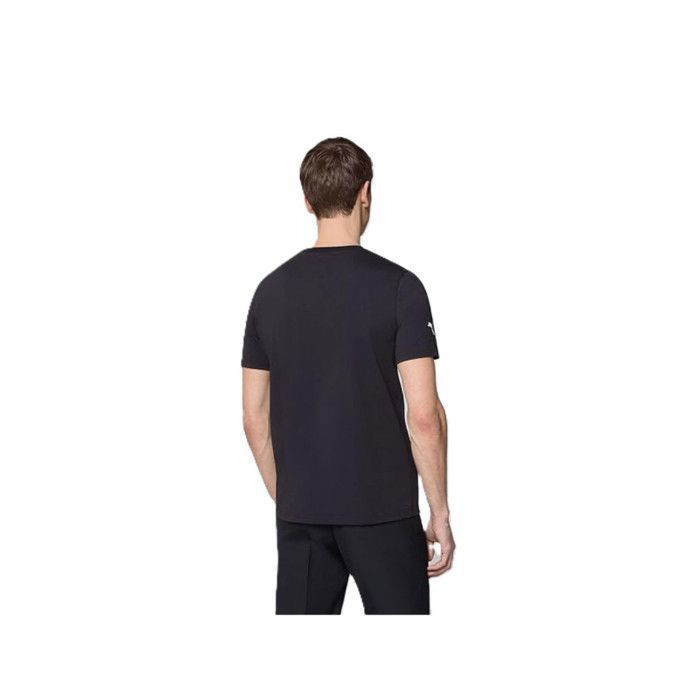 Camiseta PUMA Scuderia Ferrari F1 para hombre con gran logo Scudetto negro.