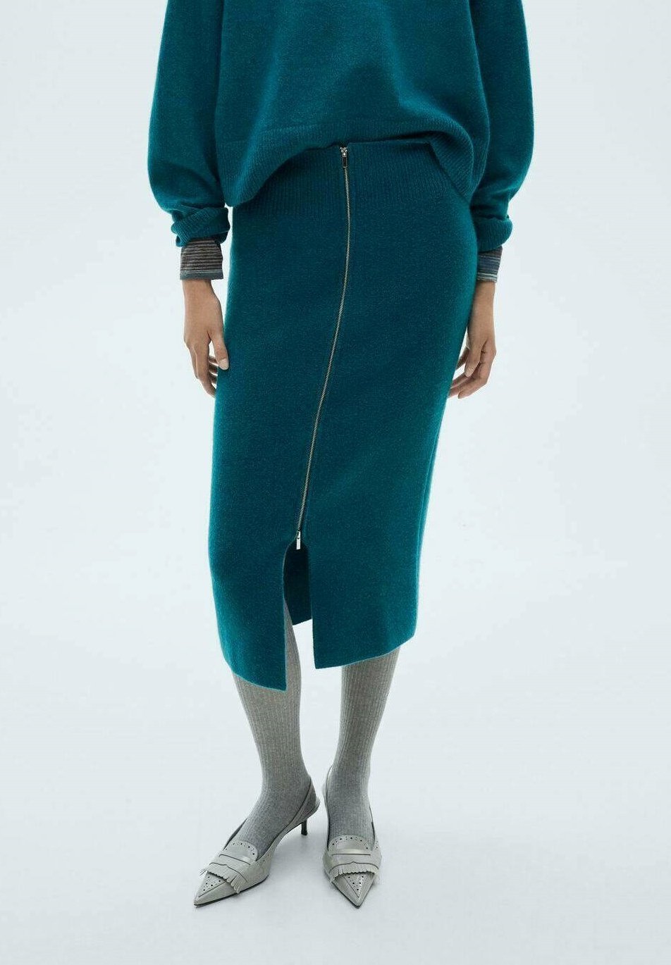 Jupe crayon Mango - verte