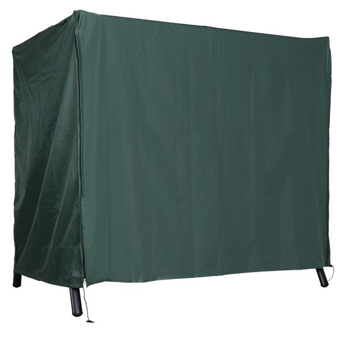 Protective cover for garden swing - Outsunny - Oxford fabric - zip opening - 177 x 114 x 152 cm - dark green