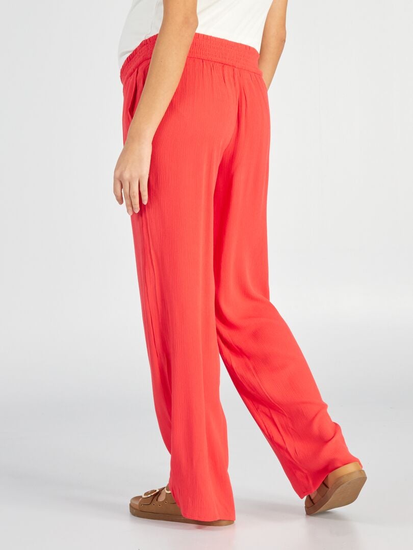 Losse en zachte zwangerschapsbroek - ROOD