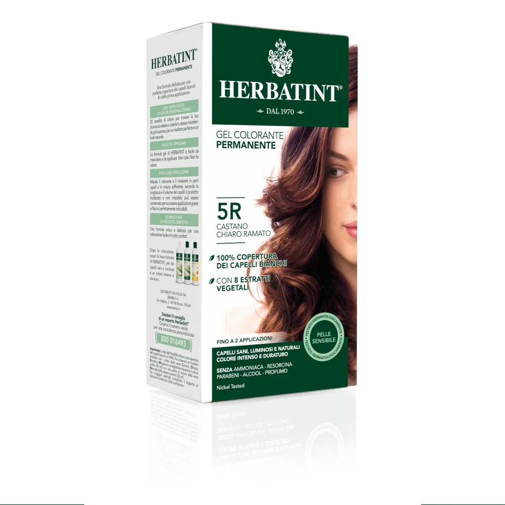 HERBATINT Herbatint Permanente Gel Haarkleur 5R Lichtbruin Koper 150 ml