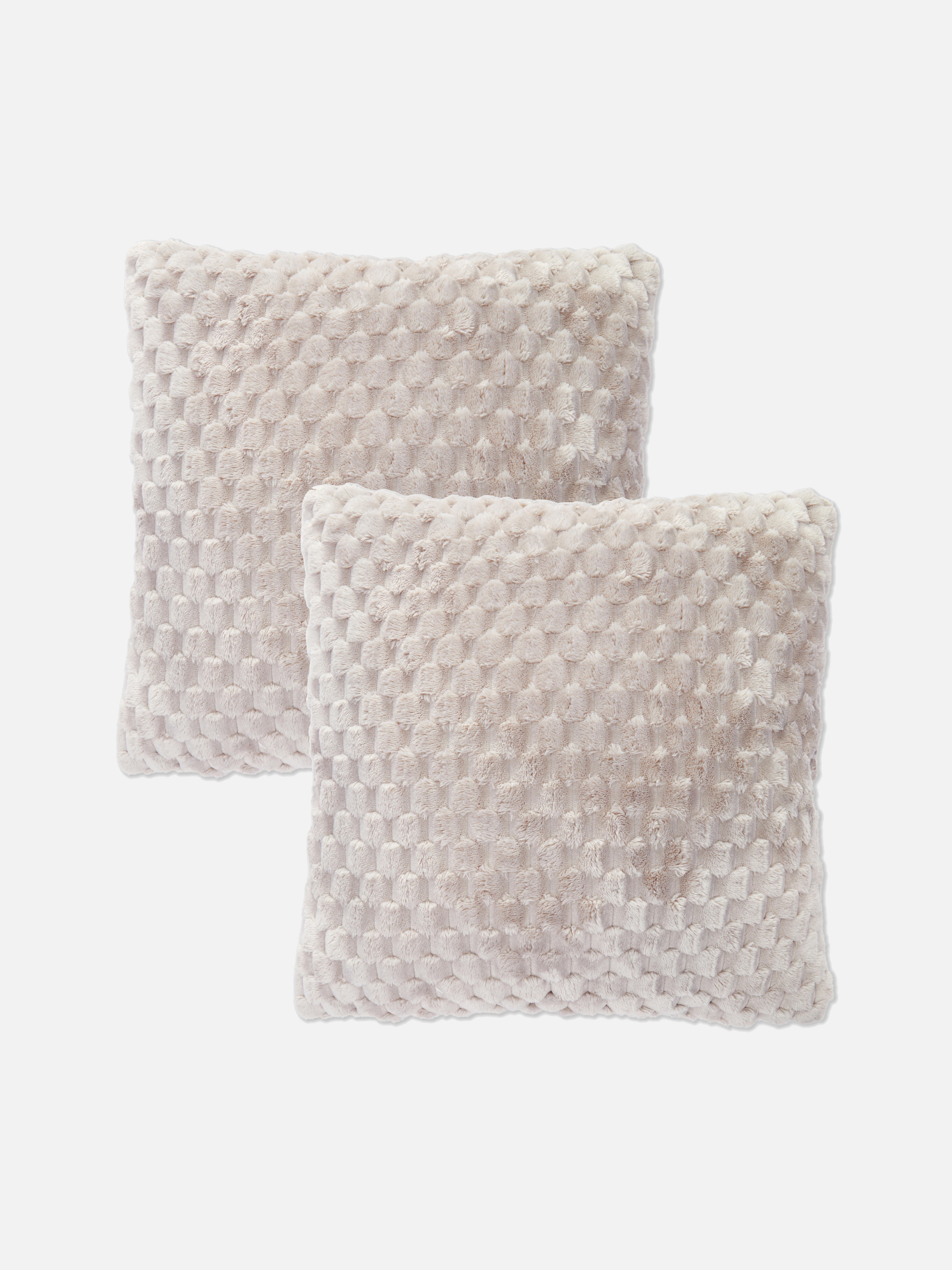 Perne cu textură de fagure, set de 2 Un set de două perne moi cu o frumoasă textură de fagure