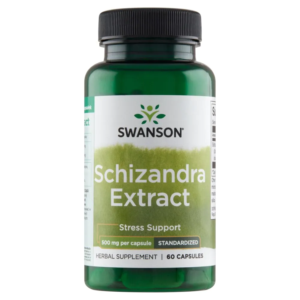 Swanson Schizandra Ekstrakt Kapsułki 500 mg Kapsułki
