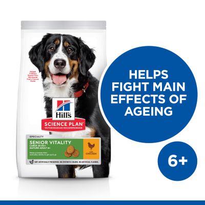 Hill's Science Plan Adult 6+ Senior Vitality Großrassen mit Huhn