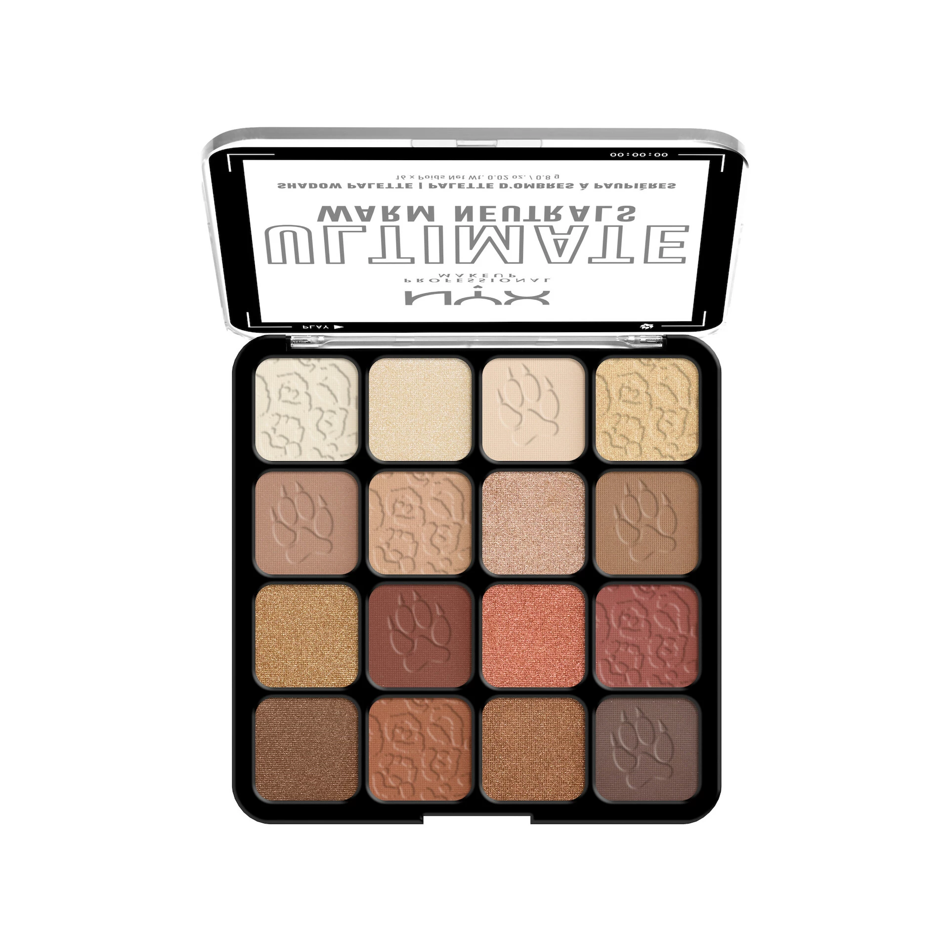 Ultimate Color Palette 16 nijansi 05W Warm Neutrals - NYX Professional Makeup