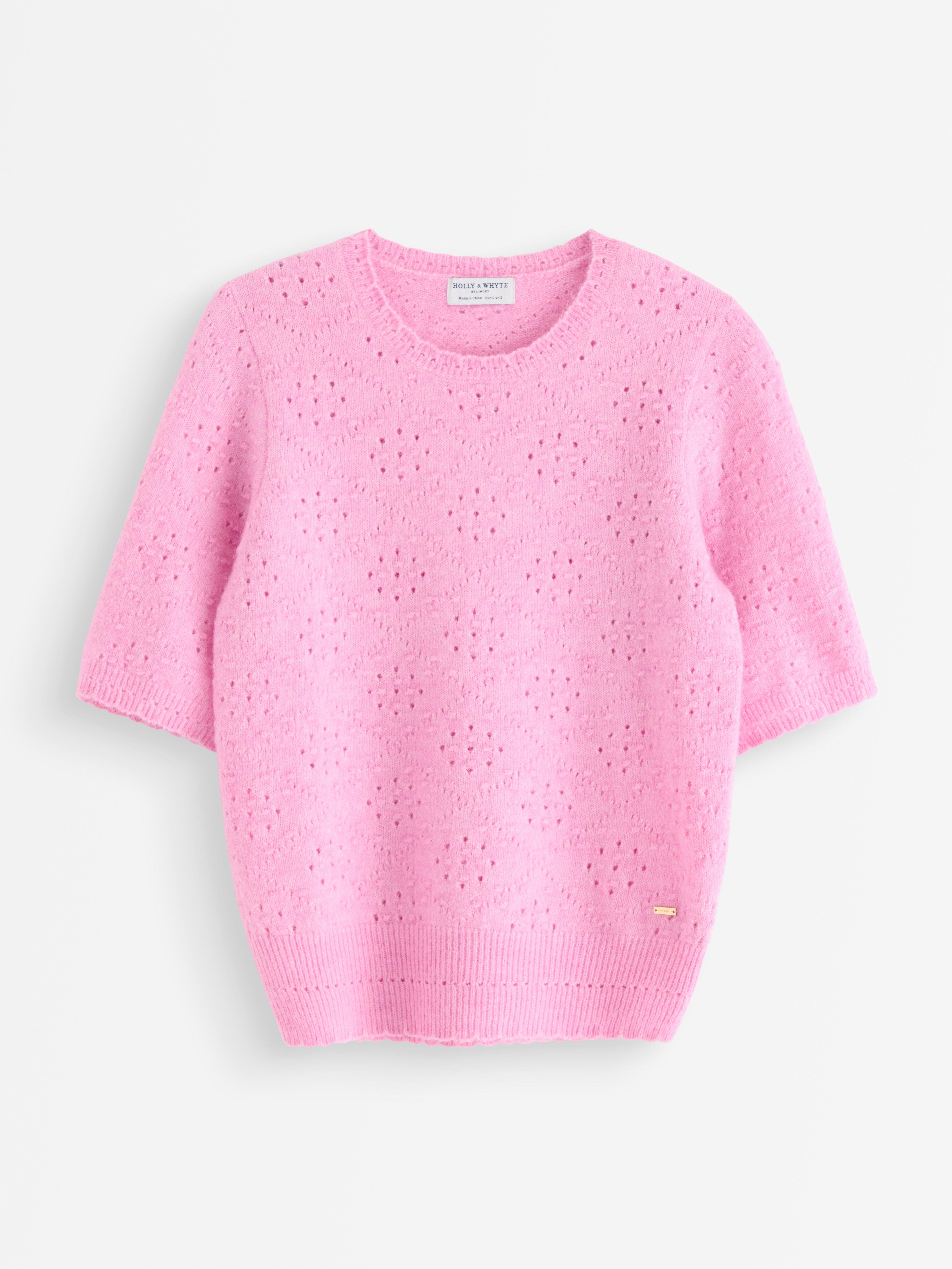 Pulover tricotat Liliac deschis