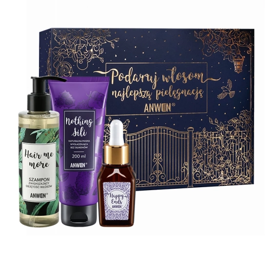 Anwen zestaw do pielęgnacji włosów szampon 200 ml   maska 200 ml   serum 20 ml