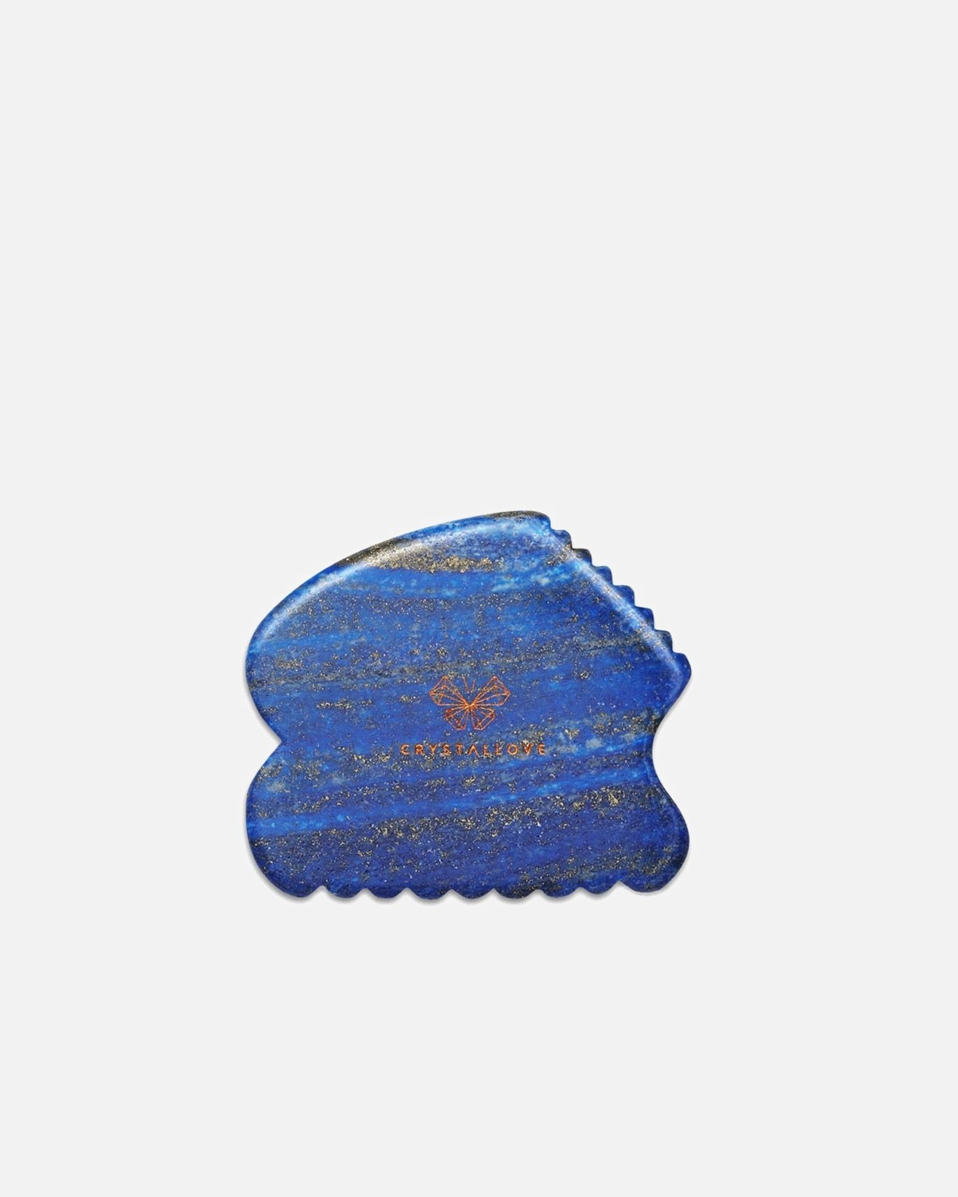 Masažni pripomoček Crystallove Lapis Lazuli Contour Gua Sha - 1 kos