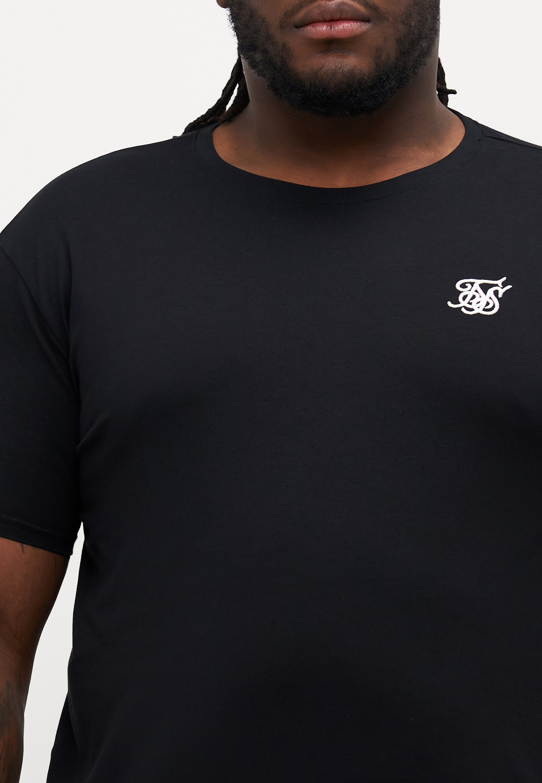 SIKSILK XTENDED GYM TEE - Basic T-Shirt - schwarz