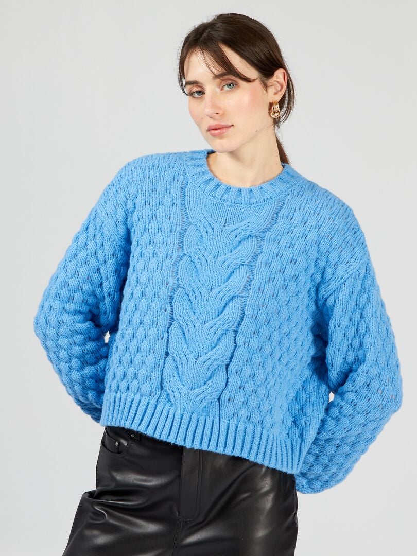Jersey de punto - Azul claro