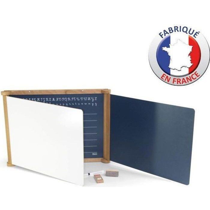 Tableau Triptyque en Bois JEUJURA - Teinté Chêne 59 x 46 cms