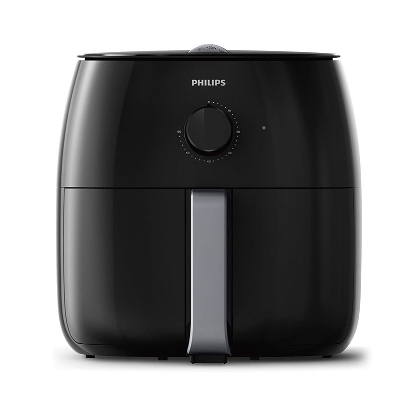 Fritadeira sem óleo Philips Premium XXL com tecnologia de remoção de gordura, preta, HD9630/98
