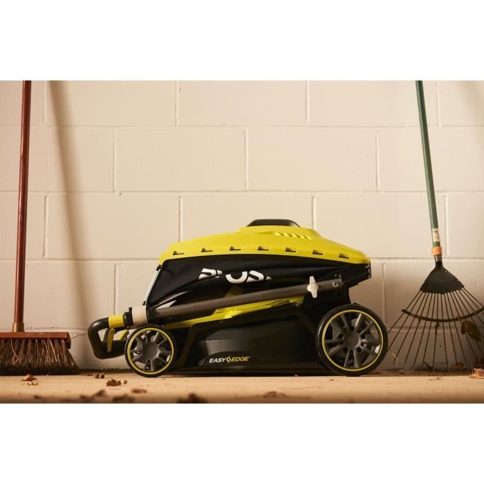 Cortacésped sin escobillas RYOBI de 18 V - Ancho de corte de 37 cm - Batería y cargador no incluidos - RY18LMX37A-0