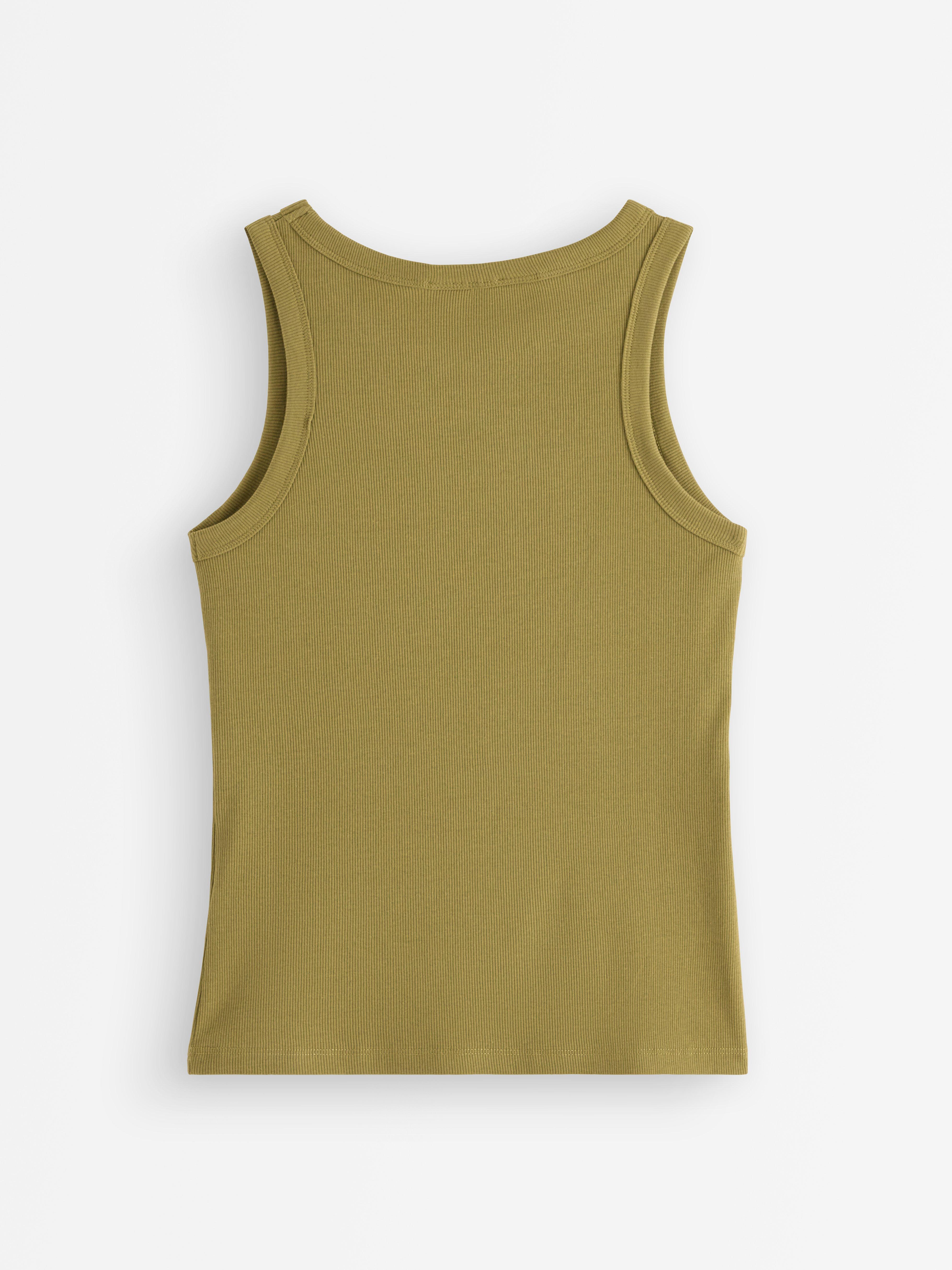 Lino Ribbat Verde Polvoriento