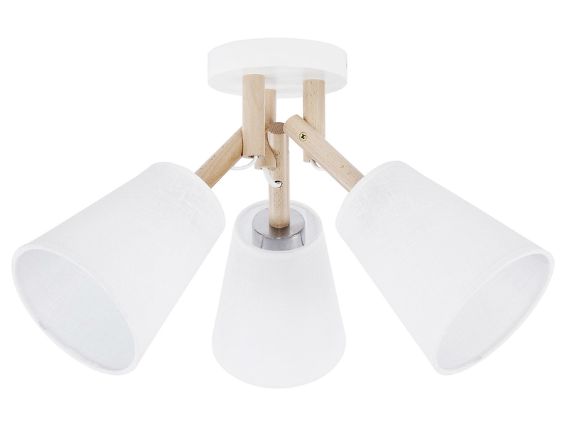 Lampa sufitowa Vaio 3-punktowa metalowa biała