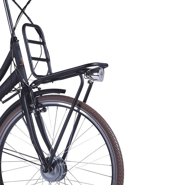 Bicicletă electrică de oraș din aluminiu, pentru femei, neagră