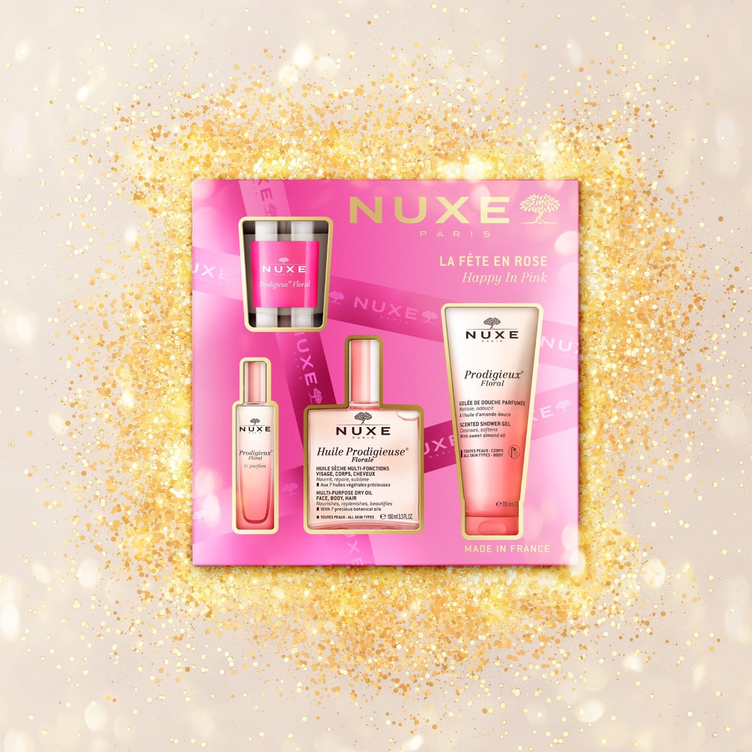 Darčeková sada NUXE All-in-One Care „Happy In Pink“ – 1 kus