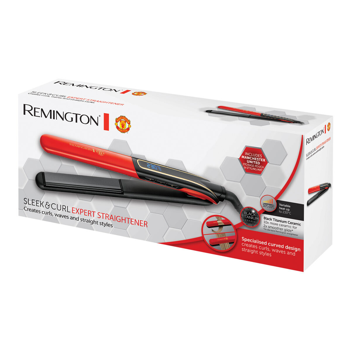 Remington SLEEK&CURL MANCHESTER UNITED EDITION S6755