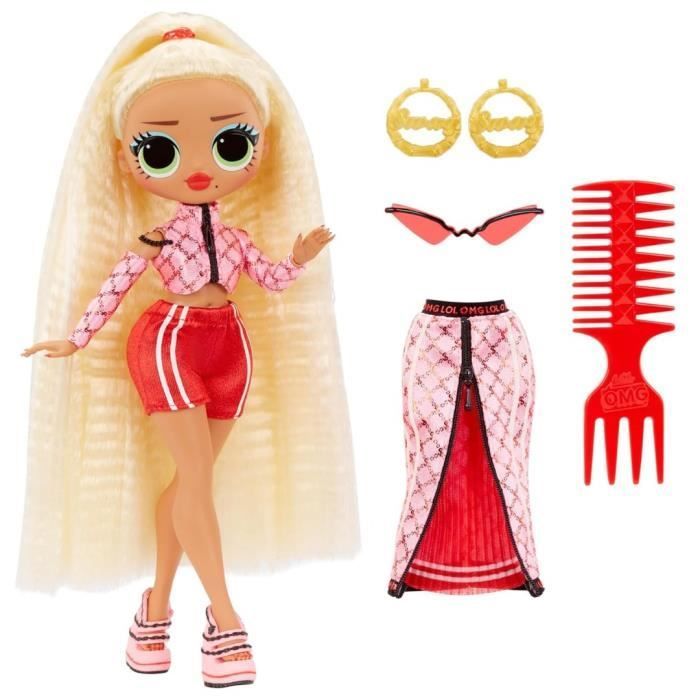 LOL Surprise OMG - Boneca Fashion de 24cm - Estilosa - 2 Roupas com Pente e Acessórios - Para Crianças a partir de 4 Anos