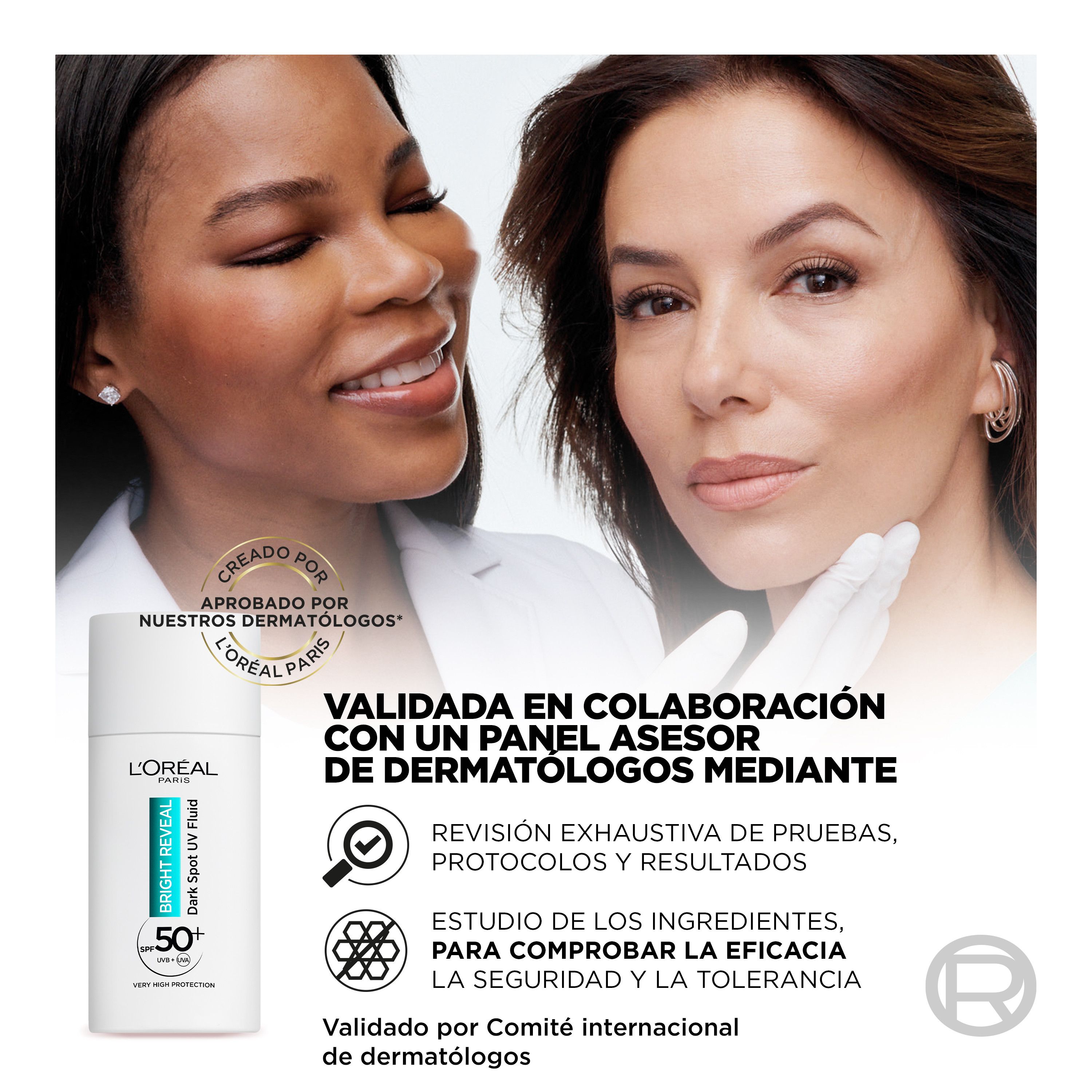 „Bright Reveal“ drėkinamasis fluidas nuo tamsių dėmių su niacinamidu SPF 50 Veido drėkikliai
