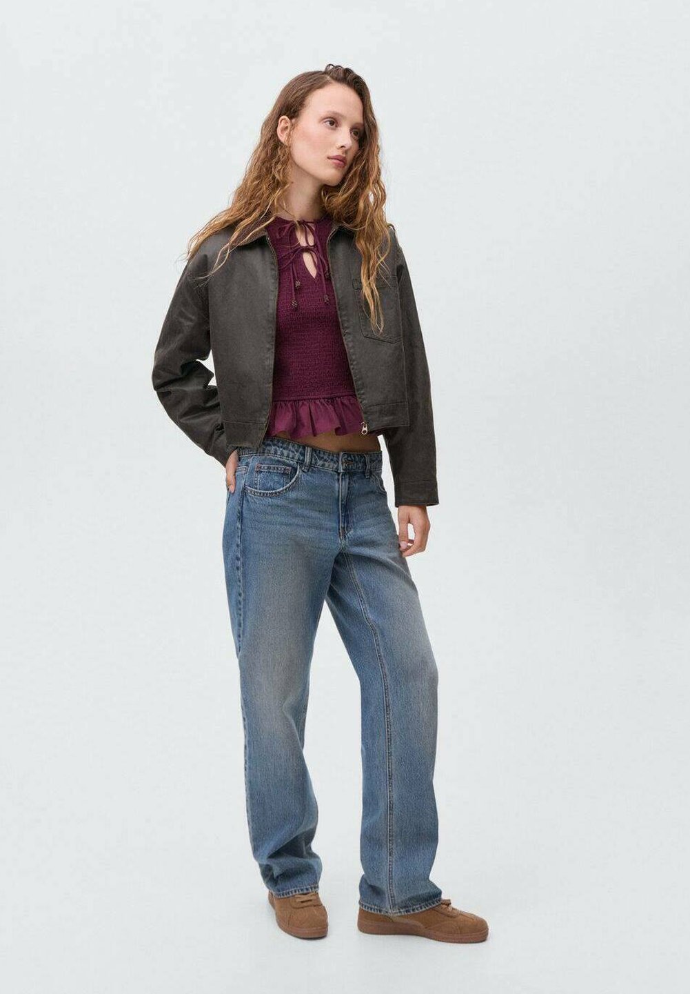 Mango Kids TEEN - Kunstleren jas - bruin