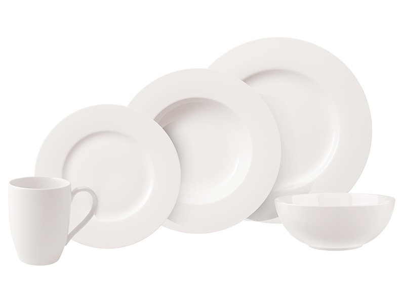 Komplet porcelanowy obiadowy Basic White Villeroy & Boch 20 el.