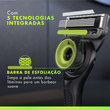 Gillette Pack Labs Neon Night 5 Technologies -parranajokoneen kuorintapala 1 kpl 1 kpl