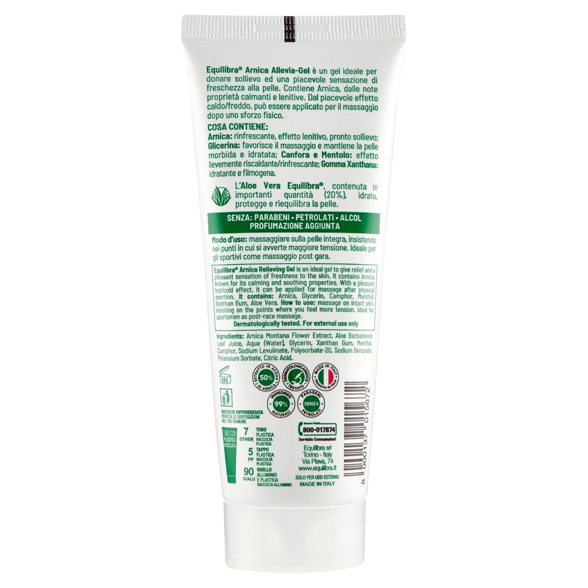 Equilibra Arnica 100 ml. Blauwe plekken en spierpijn.