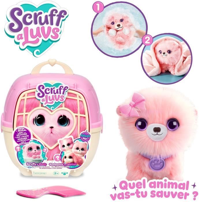 Stuffed Animals - SCRUFF A LUVS - Ball of Fur - Pink