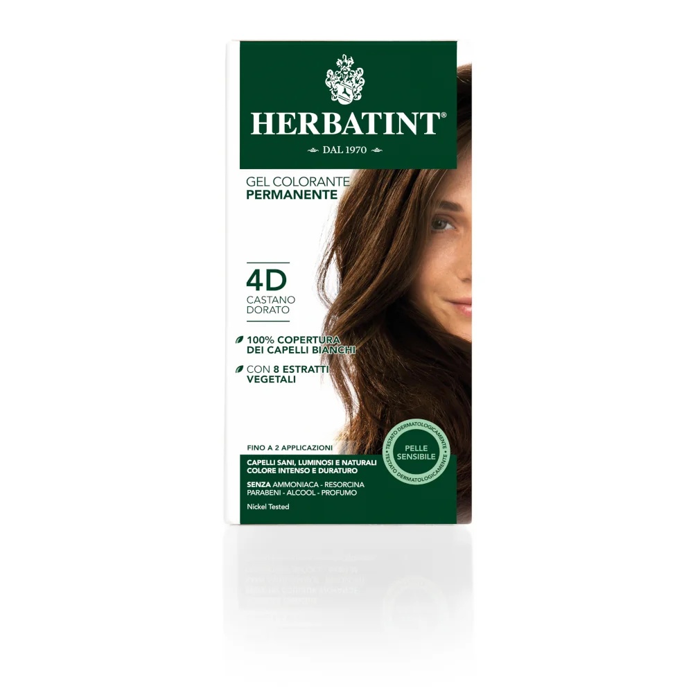 HERBATINT Herbatint Permanente Gel Haarkleur 4D Goudbruin 150 ml