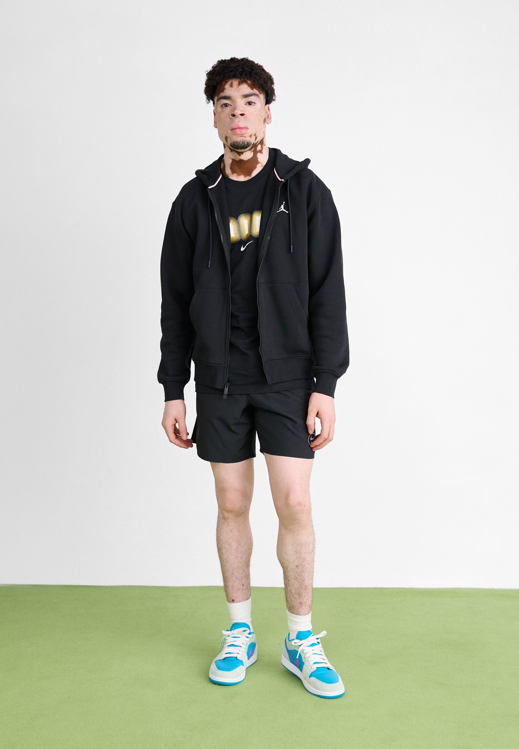 Sweat-shirt zippé Jordan - noir/blanc