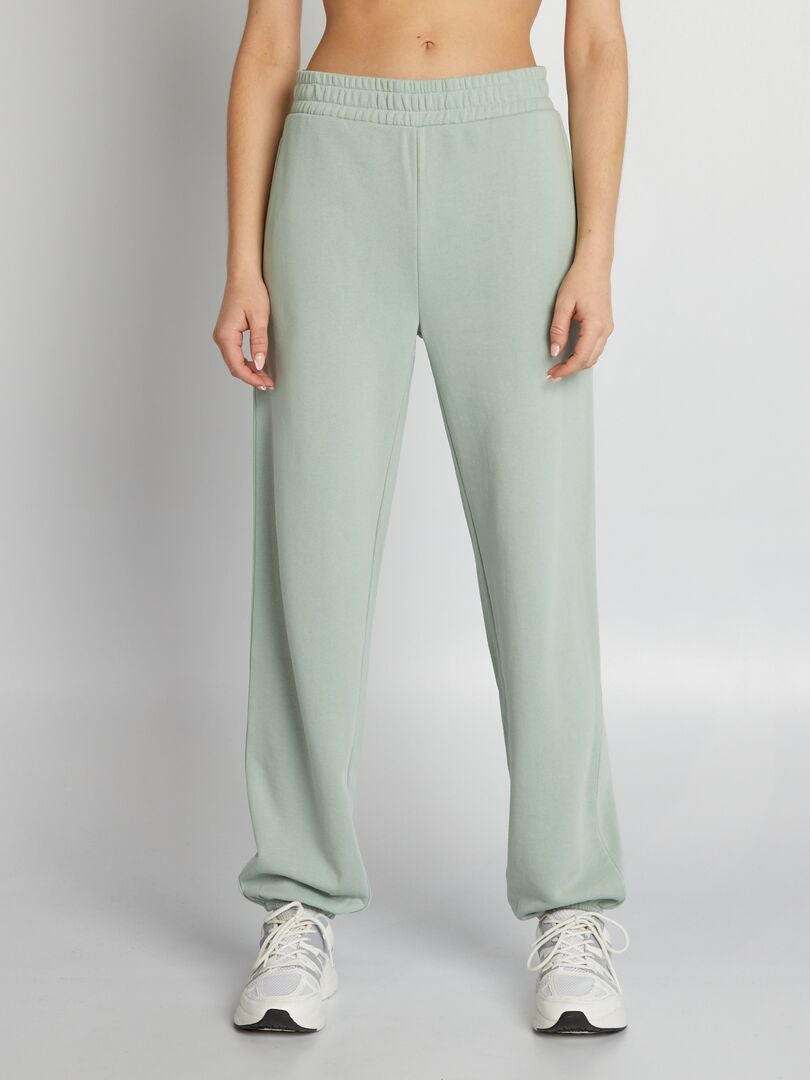 Fleece joggingbroek - GROEN