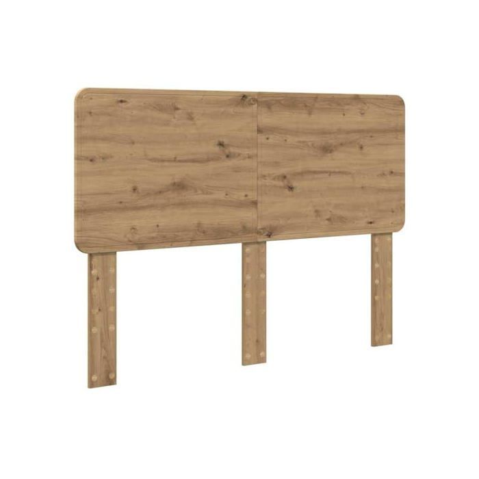 Cabecero moderno de madera de ingeniería - vidaXL - Roble artesanal - 163x3x100 cm - Duradero - Fácil de limpiar