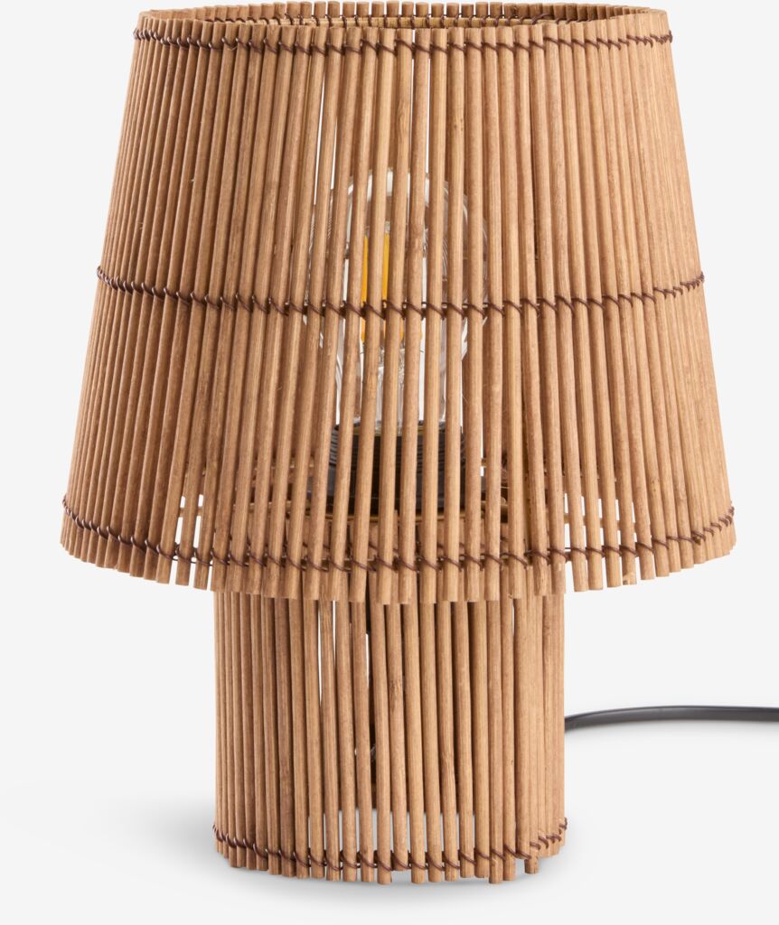 HANNIBAL stolna lampa Ø19xV25cm bambus