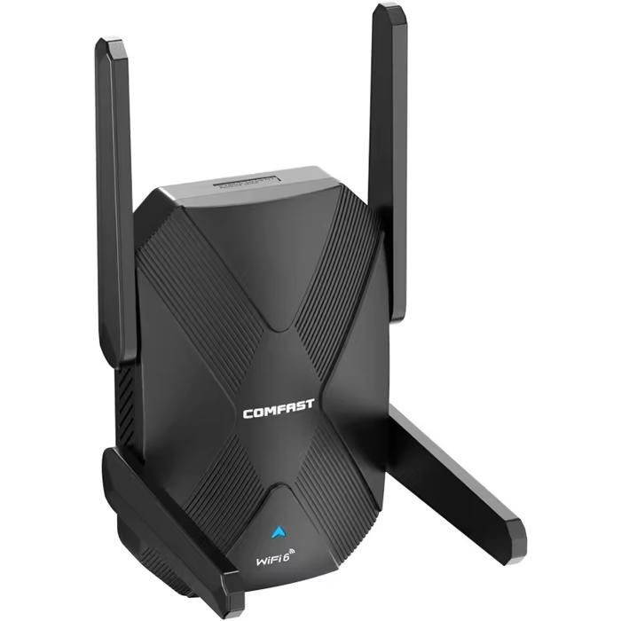 Adaptador USB WiFi 6 Tribanda - RNCYN - AX5400 - 5374Mbps - 2.4G/5G/6GHz - Gigabit - Gaming - 4 antenas - Noir