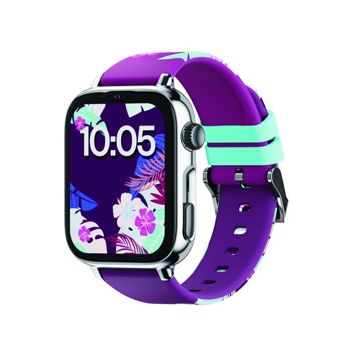SaveFamily SaveWatch Plus 2 | Children's Watch with GPS, Calls, WhatsApp, App Store - Silver and Silicone Strap Maui