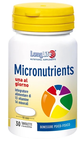 LONG LIFE Micronutriments Longlife 30 comprimés multivitaminés
