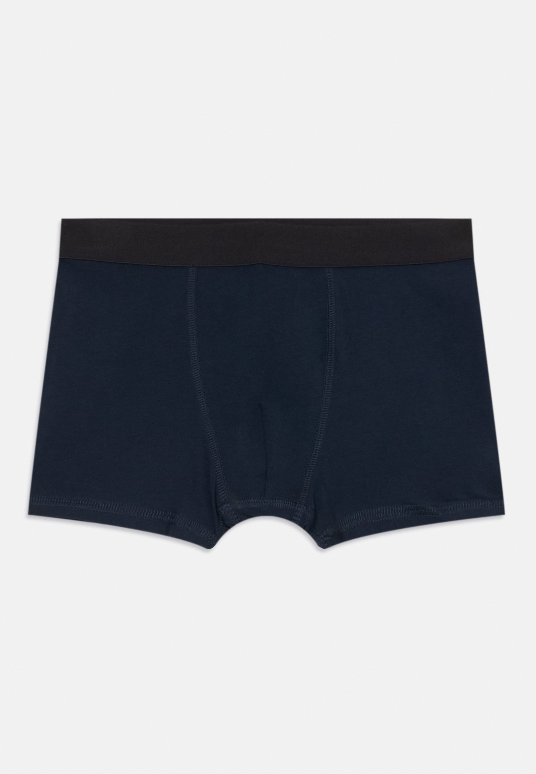 Friboo CHLAPECKÉ KRÁTKÉ SALÁTKY 7 PACK - Kalhoty - bílá/tmavě šedá melírovaná/světle modrá